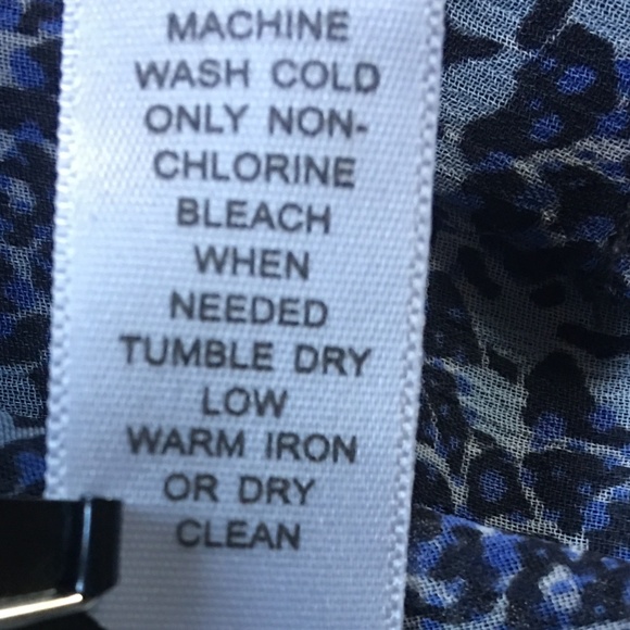 Banana Republic Blue Sheer Button Down Tunic XL - Picture 5 of 10